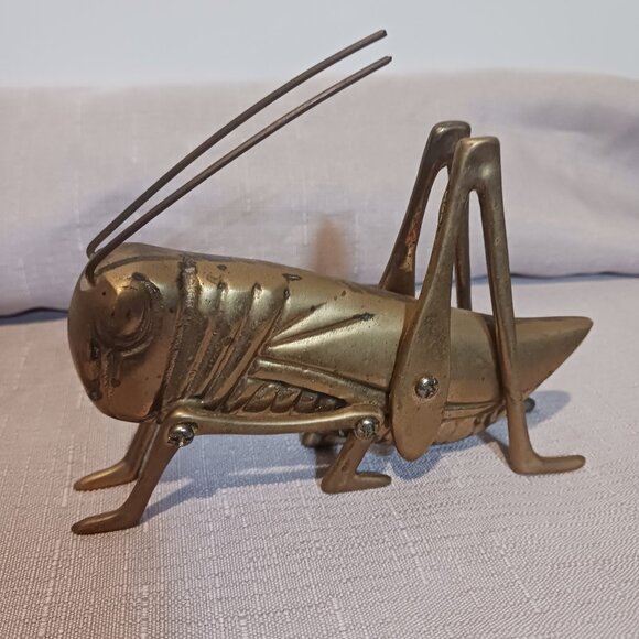 Vintage Brass Grasshopper